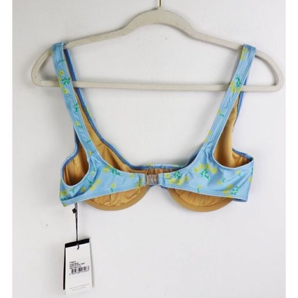 NWT Faithfull the Brand Floral Noma Bikini Top Size M - Picture 4 of 7